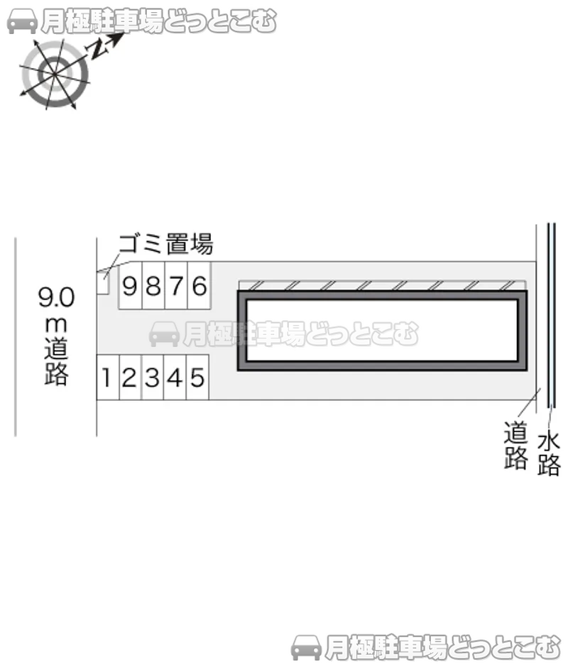 金沢市観法寺町ろ66の月極駐車場2
