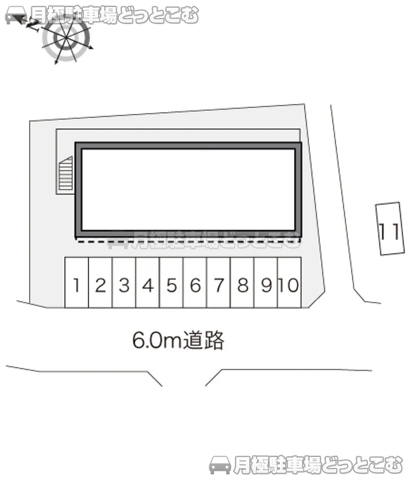 三島市谷田1629－60の月極駐車場2