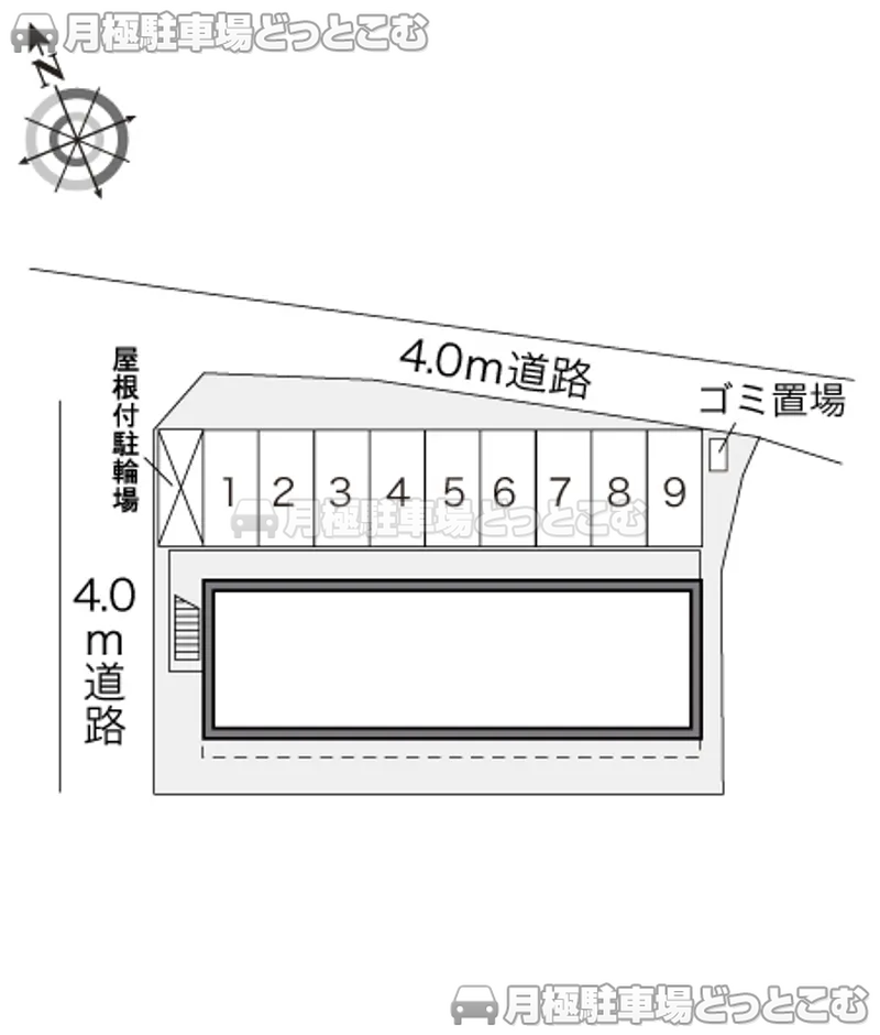 鳥取市吉成南町1－25－10の月極駐車場2