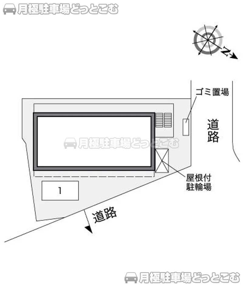 大阪市此花区春日出南1－1－20の月極駐車場2