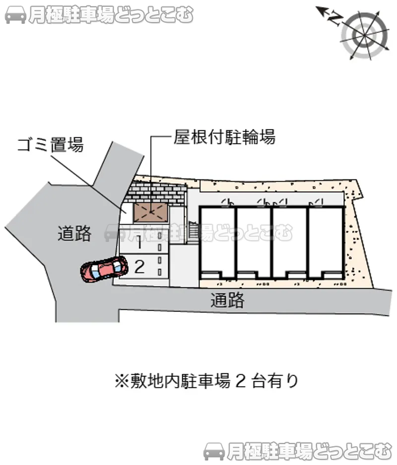 神戸市西区玉津町上池175－1の月極駐車場2