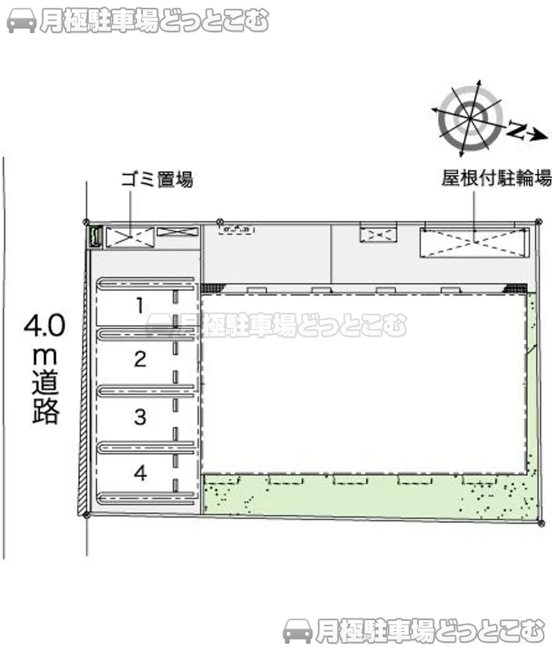 宇都宮市御幸本町4701－17の月極駐車場2