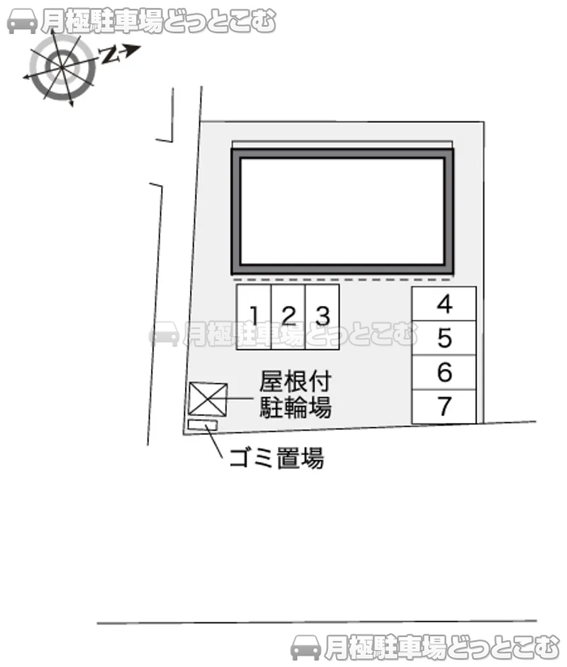 郡山市富田町大島69－2の月極駐車場2