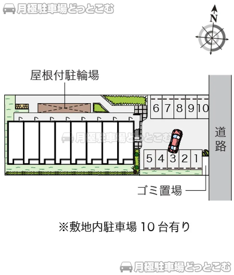 名古屋市緑区大高町己新田71の月極駐車場2