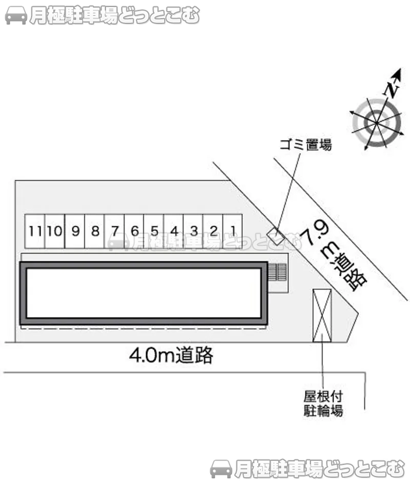 千葉市中央区末広4－2－6の月極駐車場2
