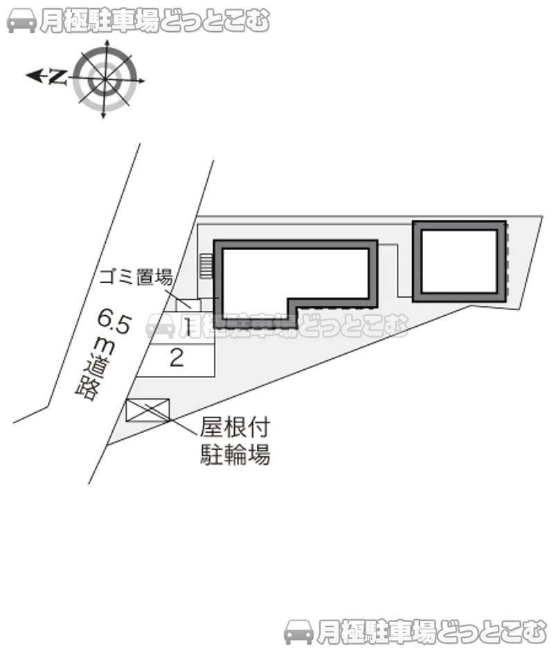 横浜市保土ケ谷区常盤台31－6の月極駐車場2