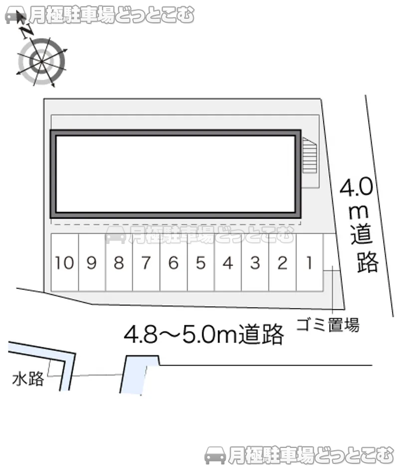 沼津市東椎路318－2の月極駐車場2