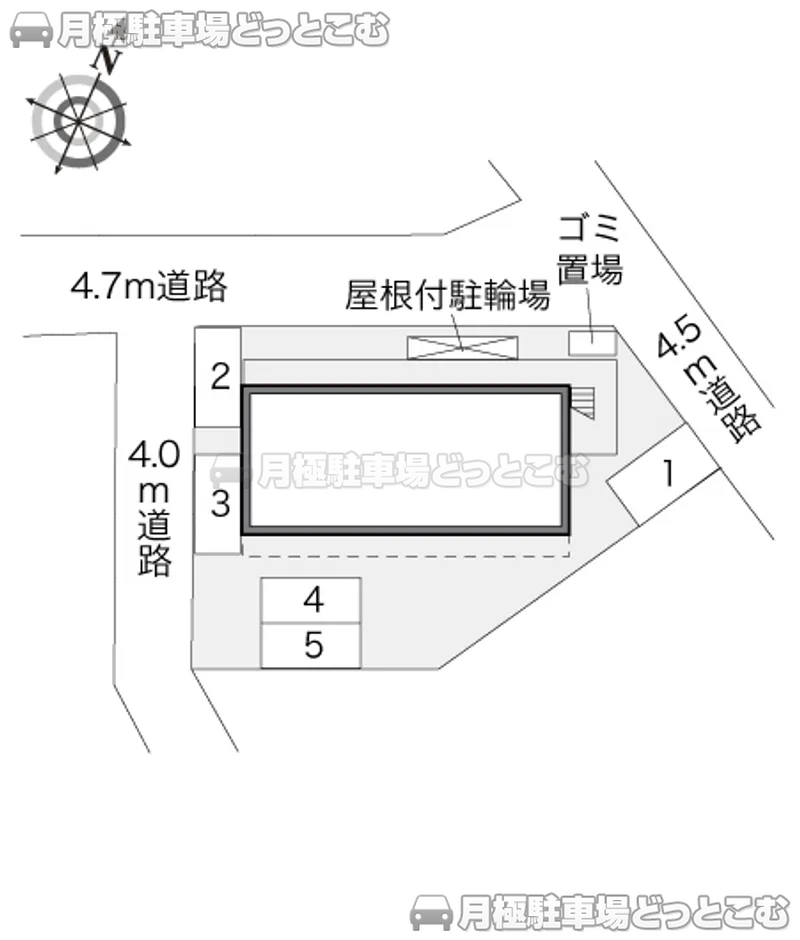 福岡市東区和白3－5－10の月極駐車場2