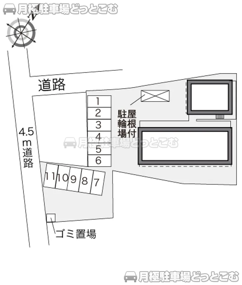 佐世保市早苗町575の月極駐車場2