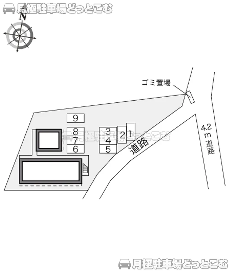 富士市宮下39－1の月極駐車場2