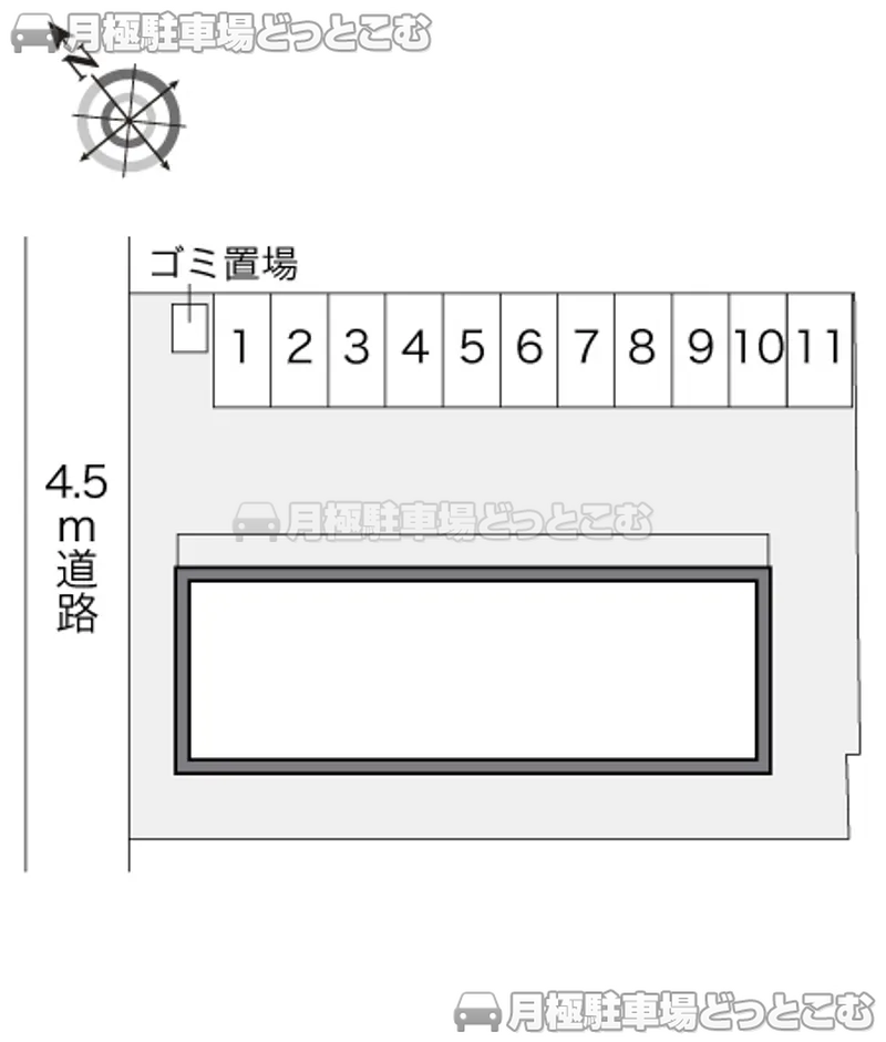 弘前市春日町29－7の月極駐車場2