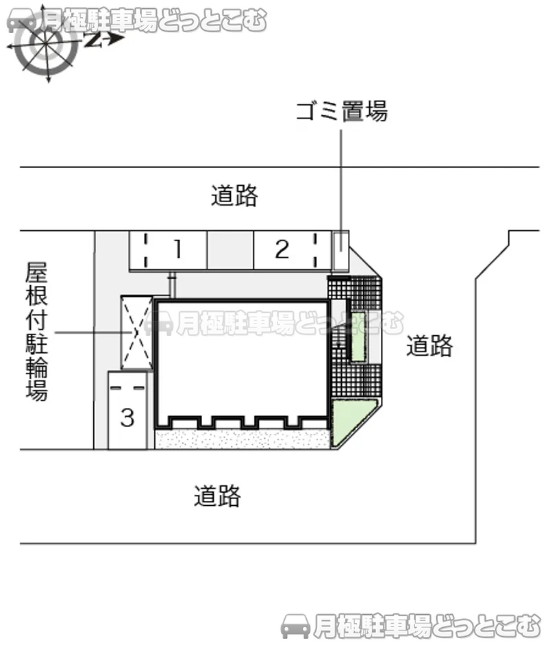 小平市花小金井8－32－31の月極駐車場2