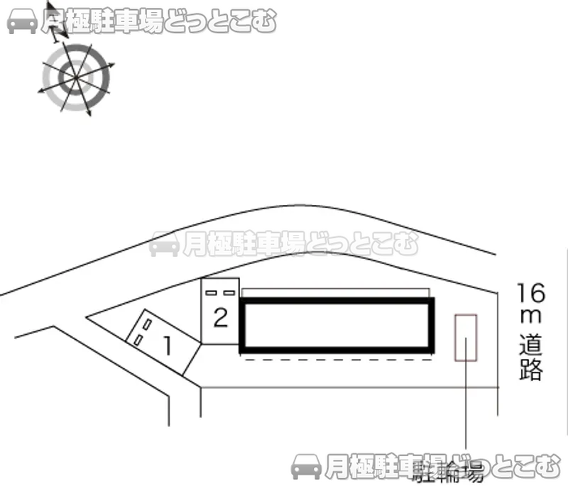 八王子市館町2075の月極駐車場2