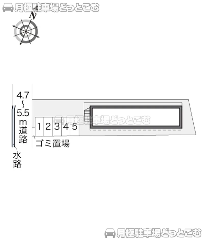 名古屋市緑区大高町儀長70－2の月極駐車場2