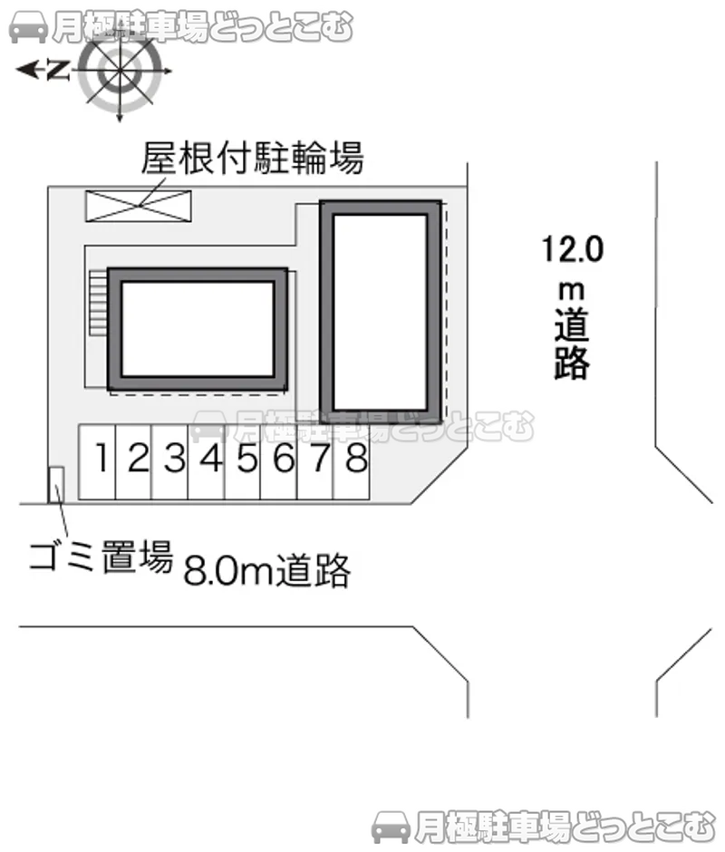 千葉市花見川区さつきが丘1－37－8の月極駐車場2
