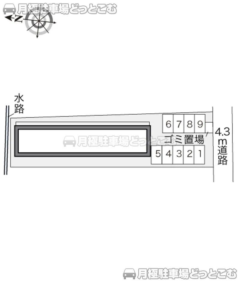 新居浜市河内町8－25の月極駐車場2