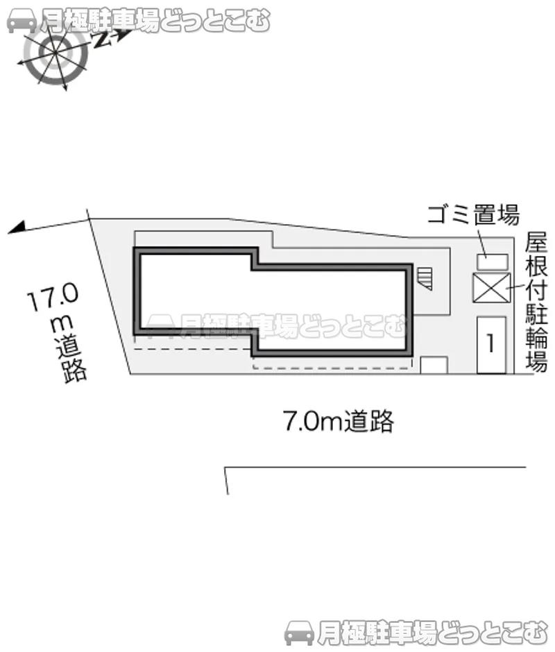 松本市中条7－11の月極駐車場2
