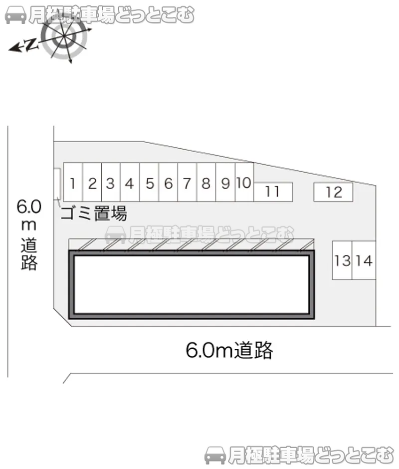 長野市里島45の月極駐車場2