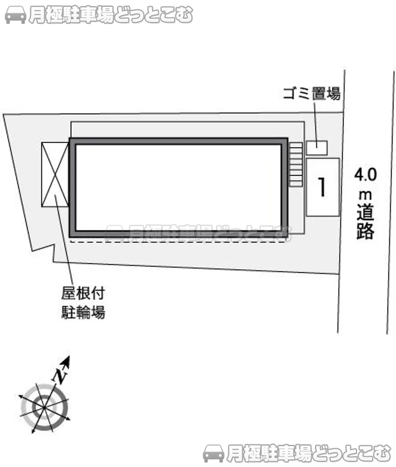 川越市岸町2－28－14の月極駐車場2