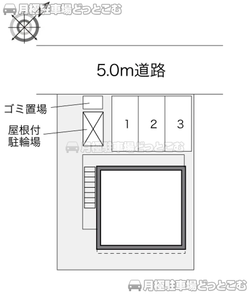 彦根市古沢町710－13の月極駐車場2