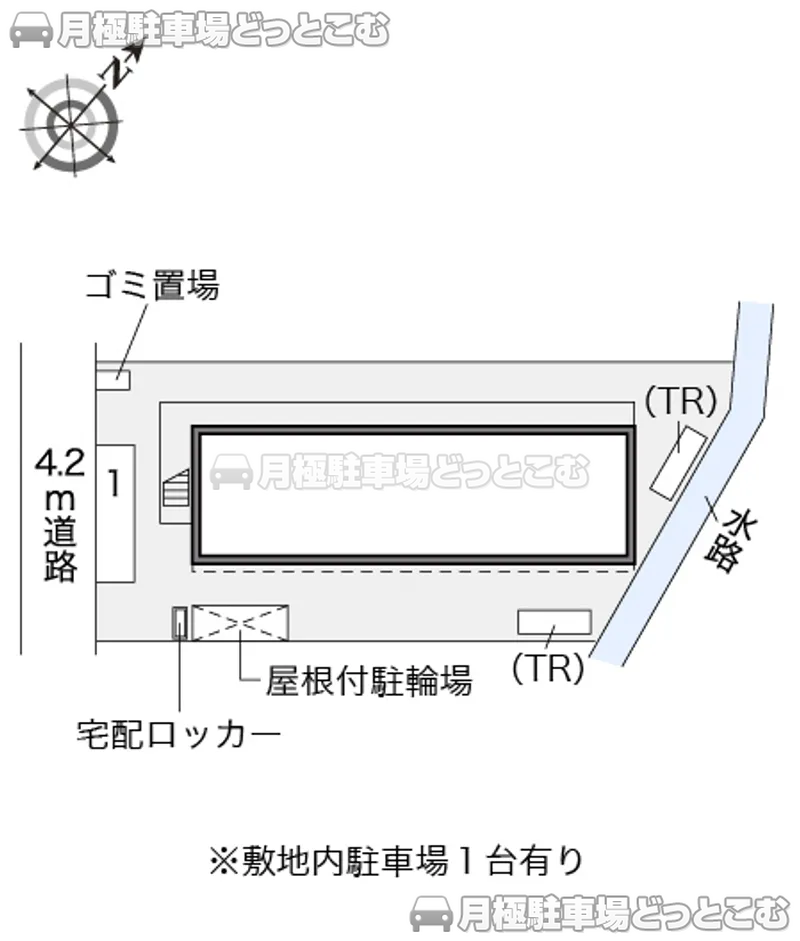 藤沢市本鵠沼4－16－30の月極駐車場2