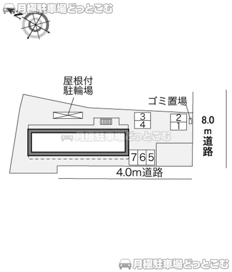 千葉市中央区宮崎町524－5の月極駐車場2