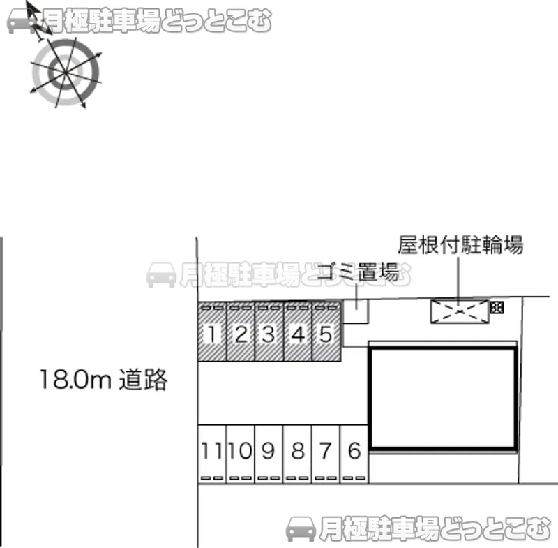 姫路市玉手1－143の月極駐車場2