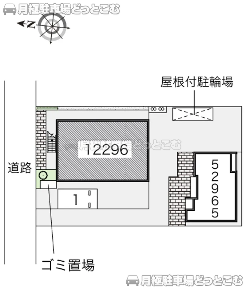 三鷹市深大寺3－4－22の月極駐車場2