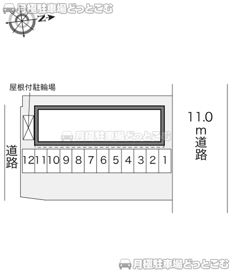 八代市西松江城町3－35の月極駐車場2