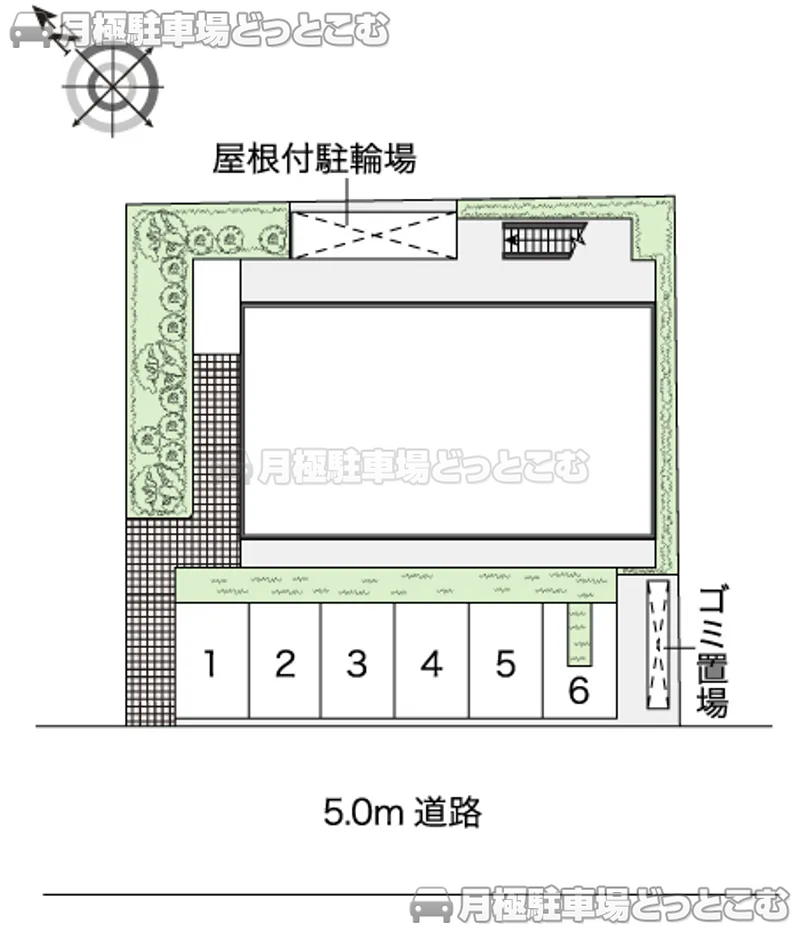 堺市堺区老松町2丁55－1の月極駐車場2