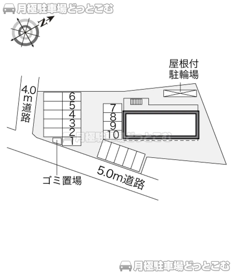 浦添市仲西1－3－14の月極駐車場2