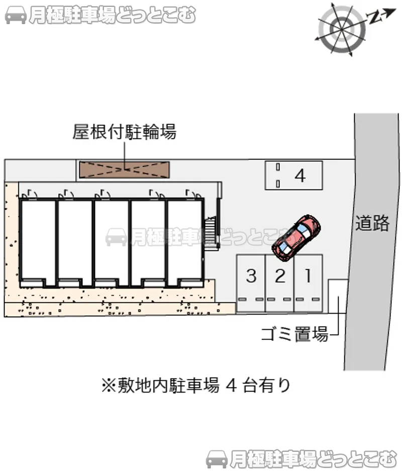 船橋市印内3－7－7の月極駐車場2