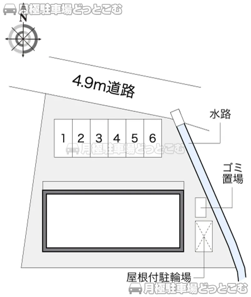 松本市出川3－9－24の月極駐車場2