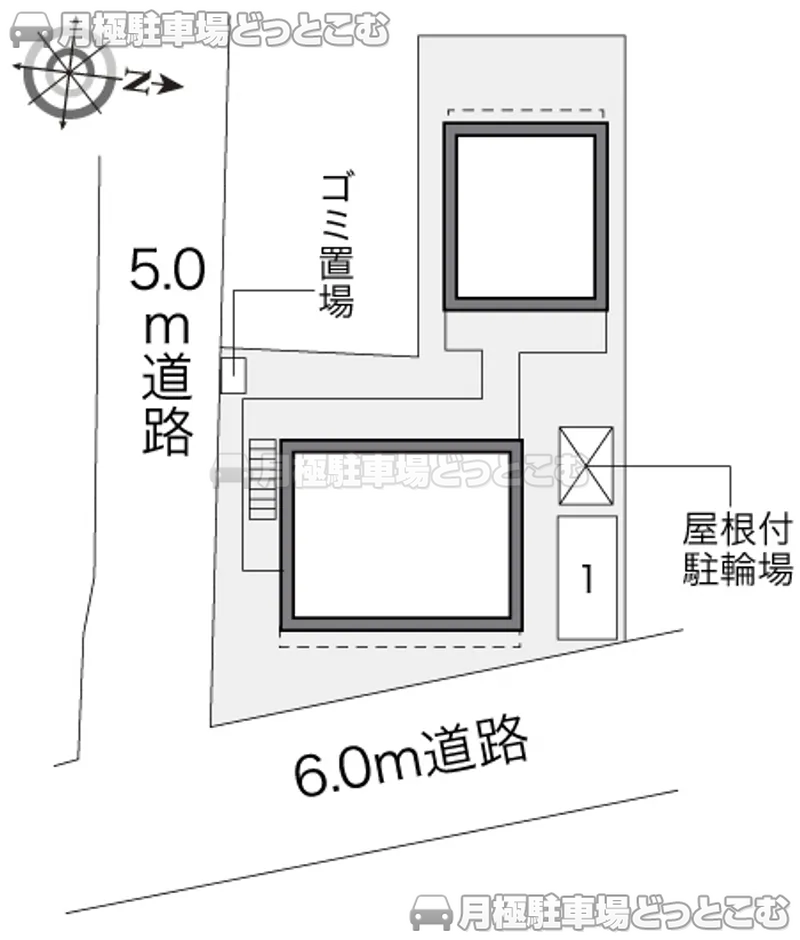 金沢市西念3－23－11の月極駐車場2