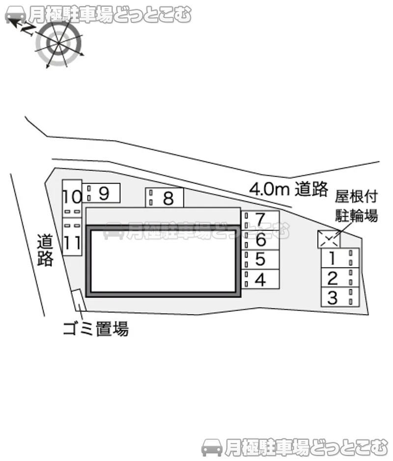 南魚沼市六日町62－1の月極駐車場2