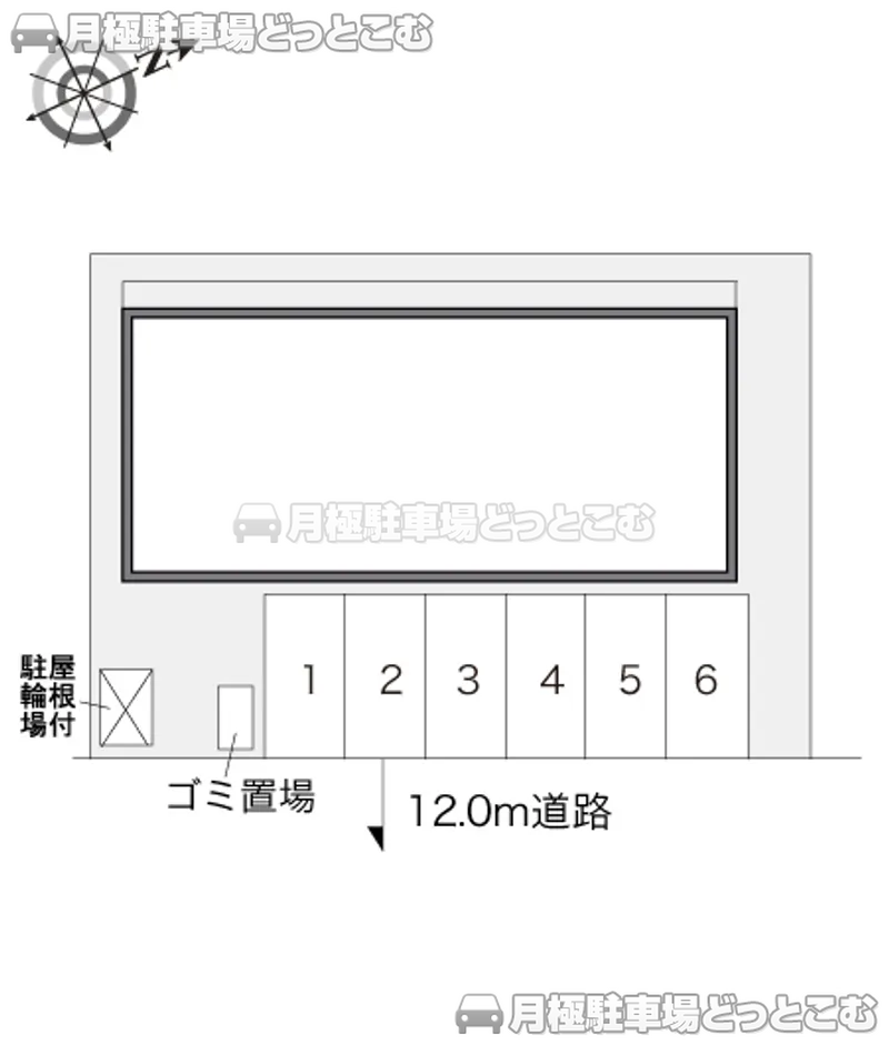 山形市あかねケ丘1－7－7の月極駐車場2