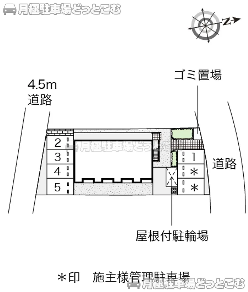 西牟婁郡上富田町朝来326－256の月極駐車場2