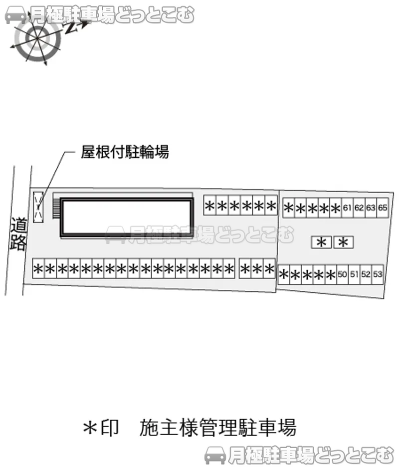 高石市加茂1－8－27の月極駐車場2