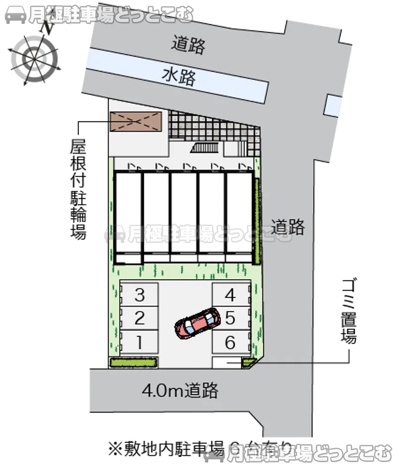 名古屋市緑区大高町寅新田133の月極駐車場2