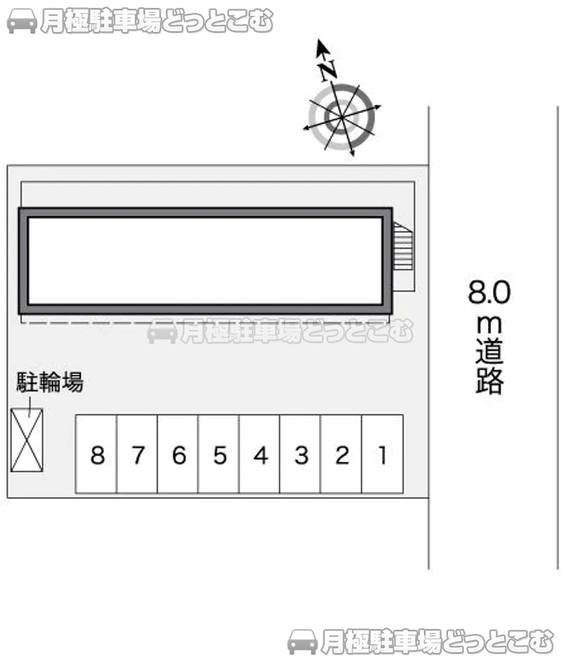 浜松市中央区西伊場町49－5の月極駐車場2