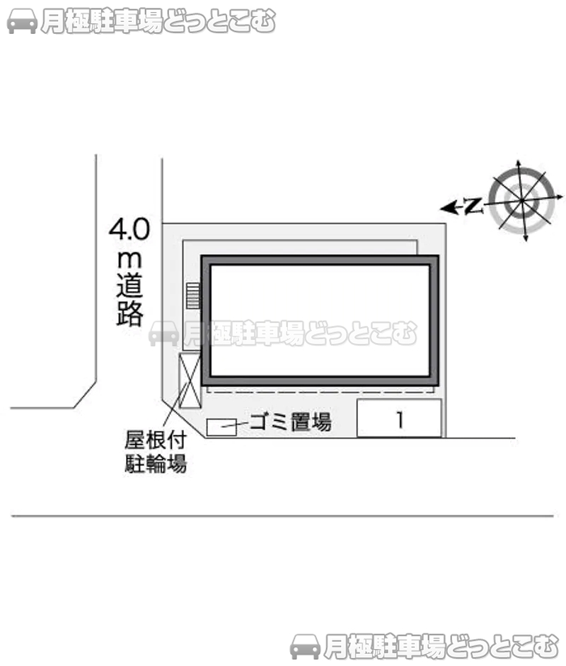 大阪市住之江区北島3－12－36の月極駐車場2
