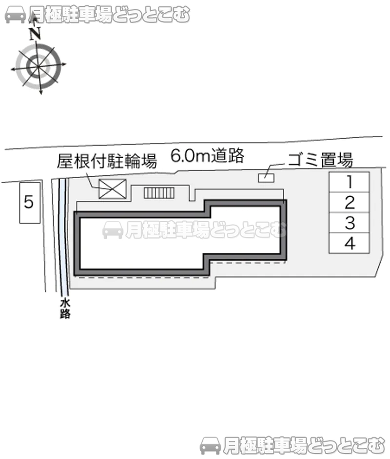 松本市城東1－3－14の月極駐車場2