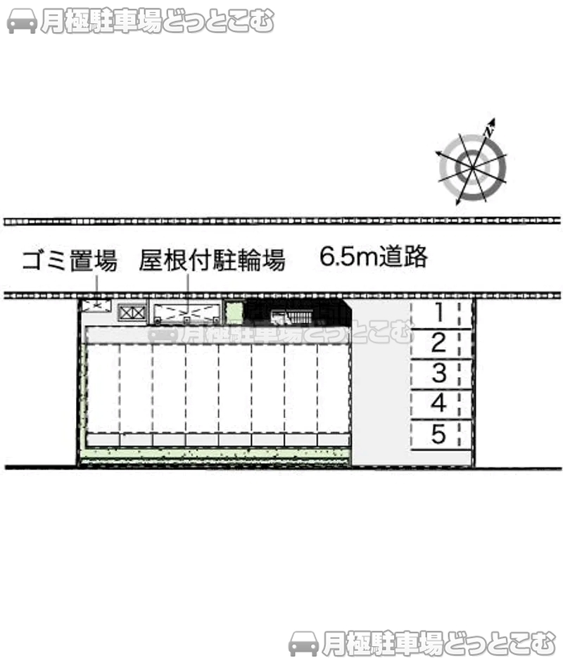 浜松市中央区東伊場2－17－7の月極駐車場2
