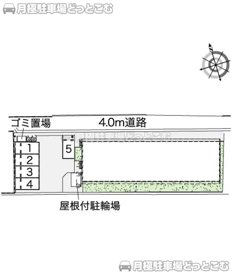 甲府市湯村1－2－7の月極駐車場2