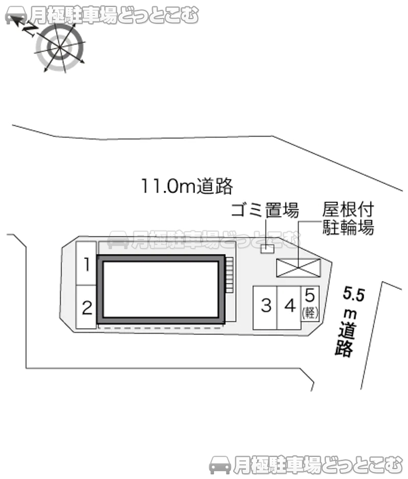 川崎市宮前区菅生5－1－60の月極駐車場2