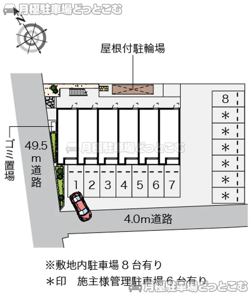 広島市安佐北区可部4－6－23の月極駐車場2