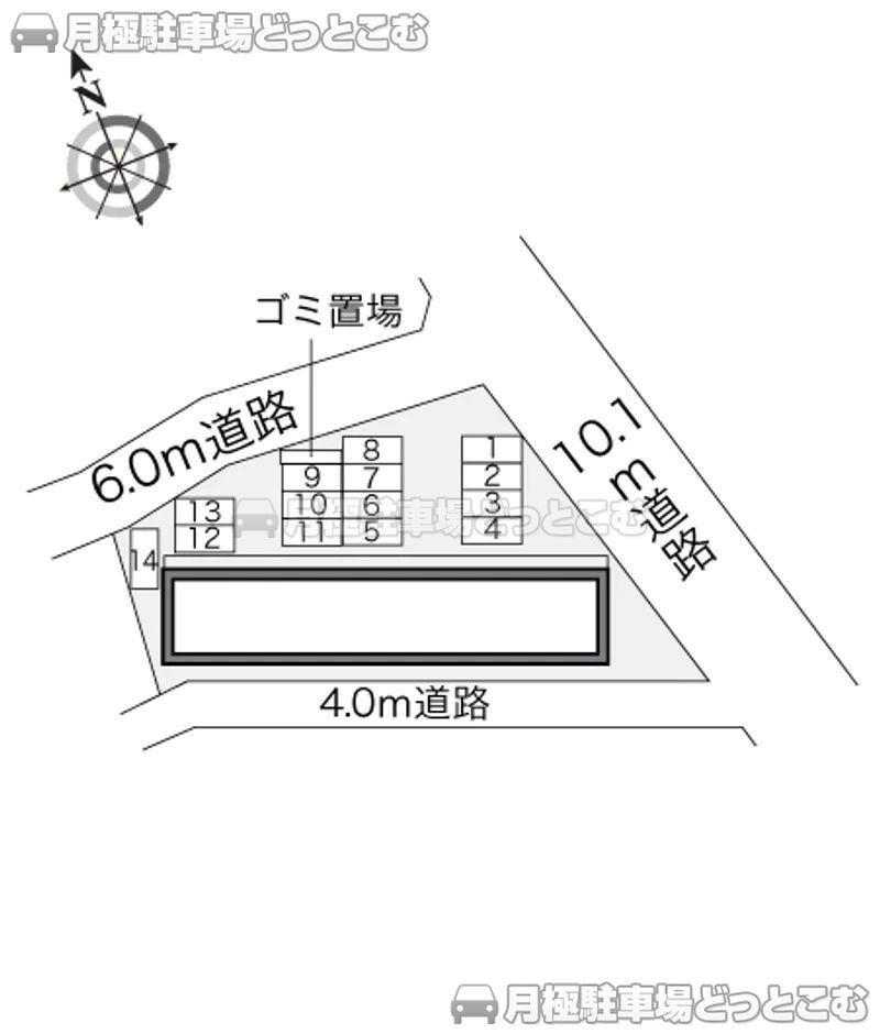 宮崎市吉村町引土甲633－1の月極駐車場2