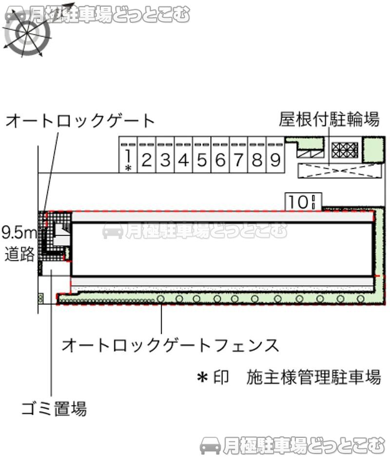 浦安市北栄4－4－7の月極駐車場2