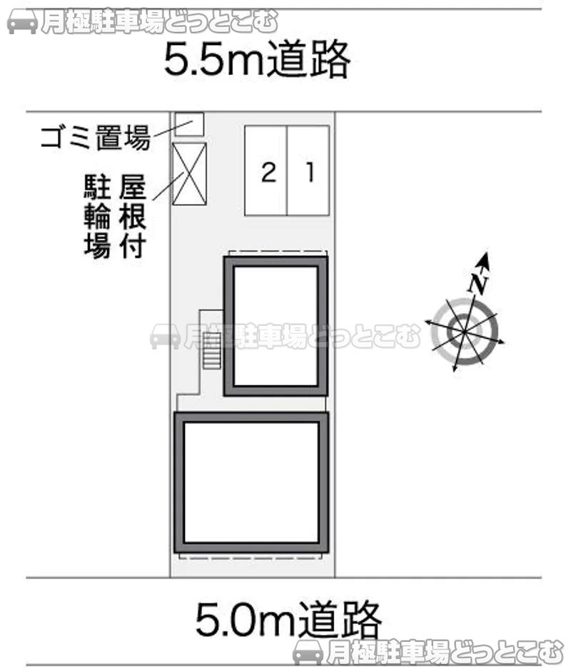 大阪市此花区酉島3－4－22の月極駐車場2