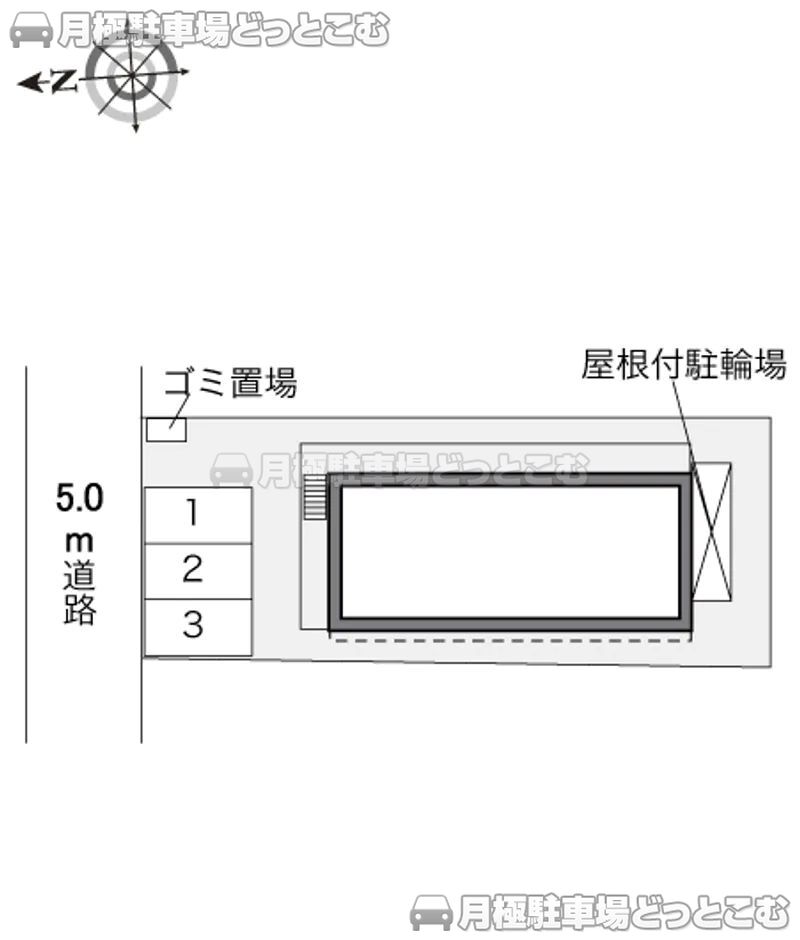 柏市船戸1705－3の月極駐車場2